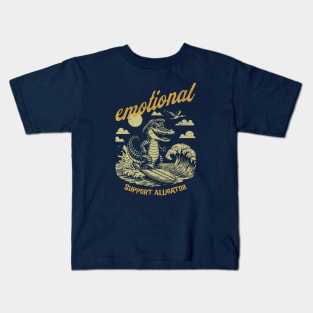 Emotional Support Alligator Kids T-Shirt